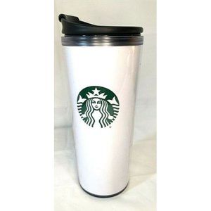 Starbucks 2018 Mermaid White Green Plastic Tumbler Travel Coffee 16oz Mug